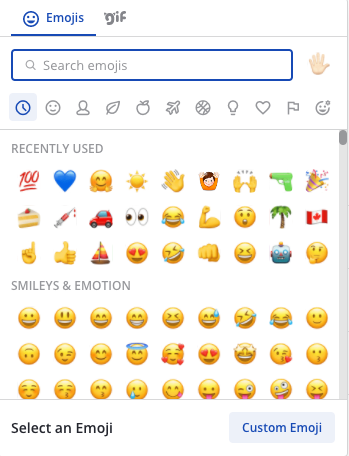 Open the Mattermost Emoji Picker.