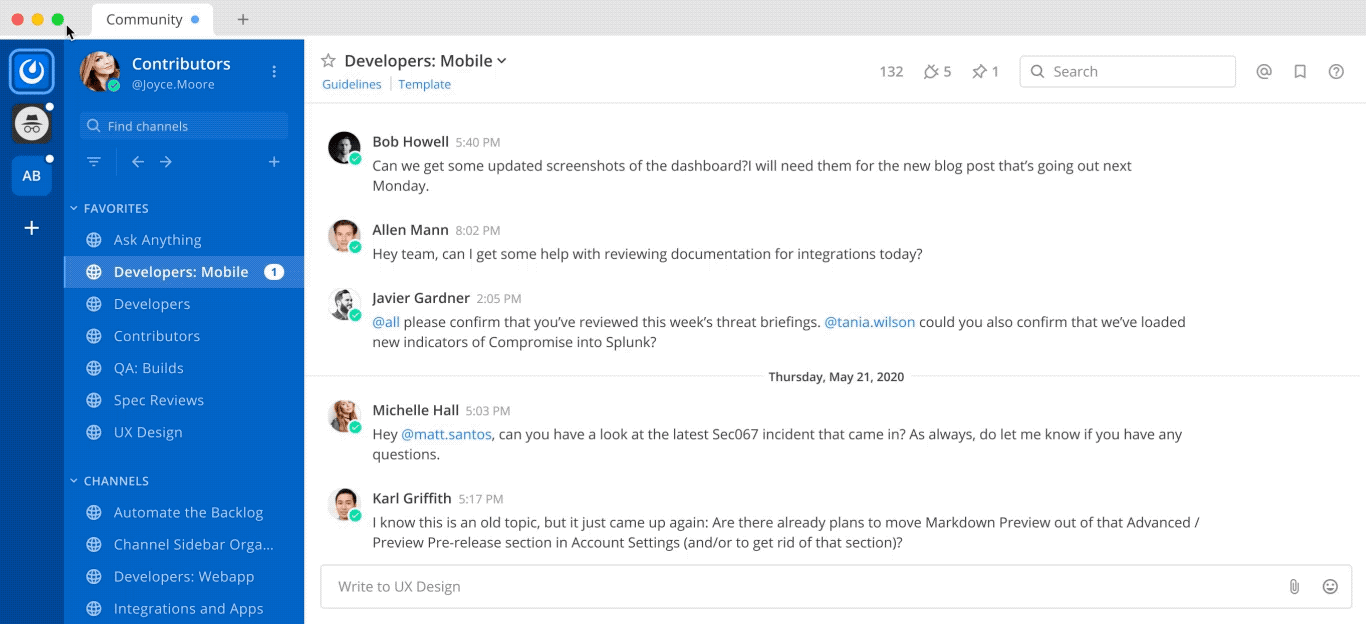 Set a custom status that includes an optional emoji and a descriptive message.