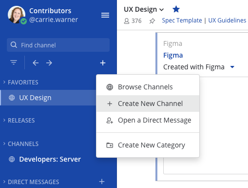 Create a channel.