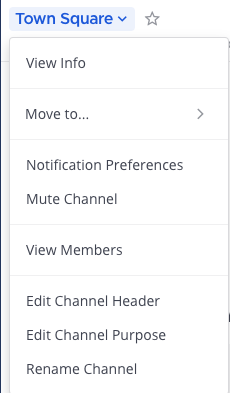Select the channel name at the top of the screen to set preferences for each channel you belong to.