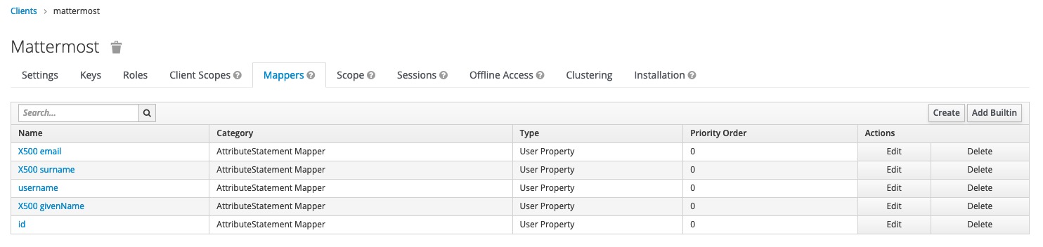 Example of protocol mapper configuration.