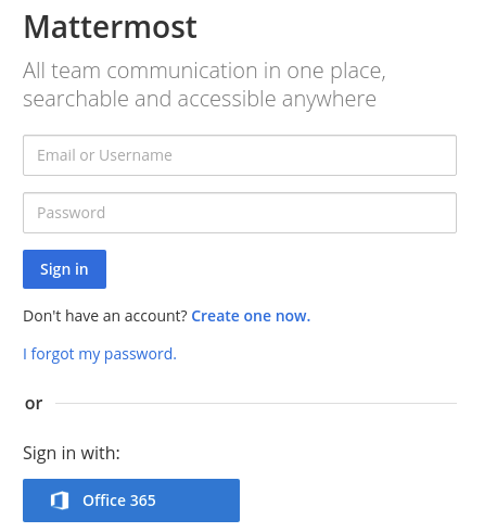 Log in to Mattermost with your Entra ID credentials.