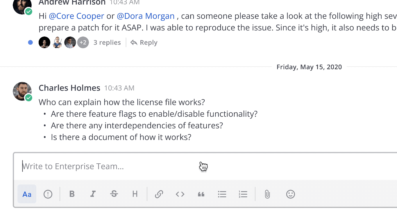 Global drafts makes it easy for you to find all messages in progress.