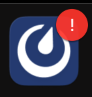 A Mattermost logo with an exclamation point means you're logged out of at least 1 Mattermost server you connect to using the mobile app.