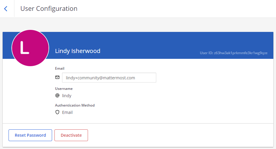 Review user details using the System Console