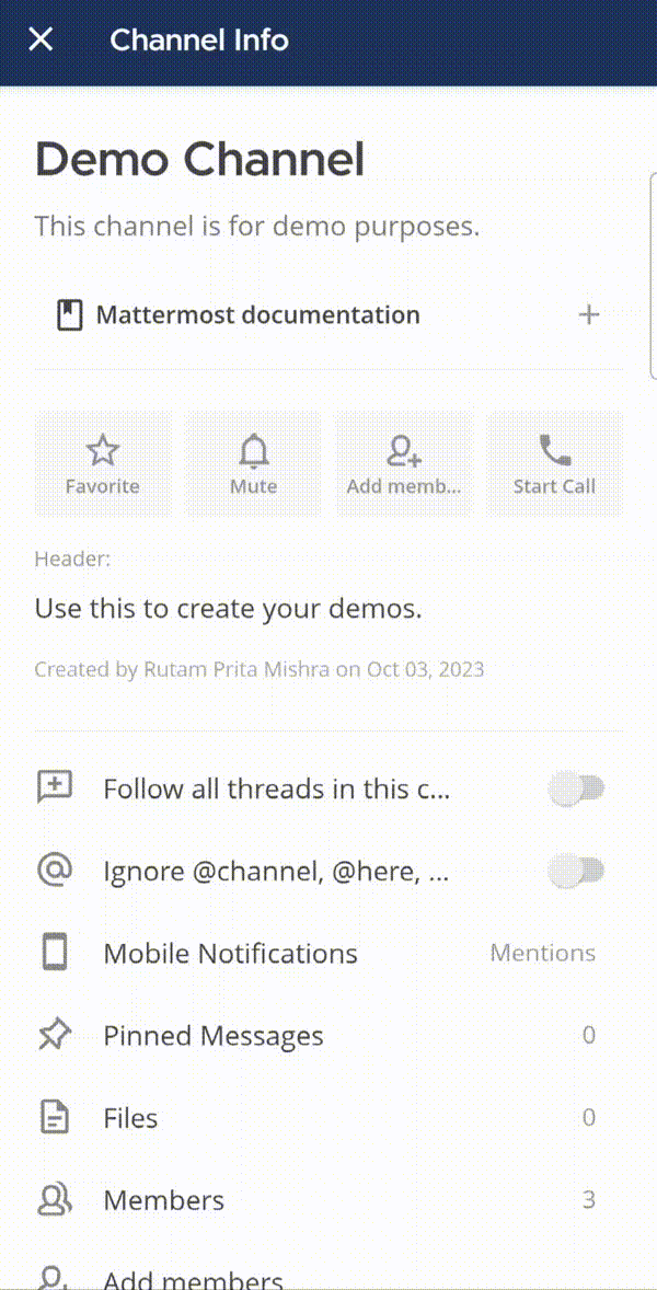 Tap and hold a bookmark name to explore more options.