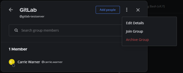Edit details of a custom user group.