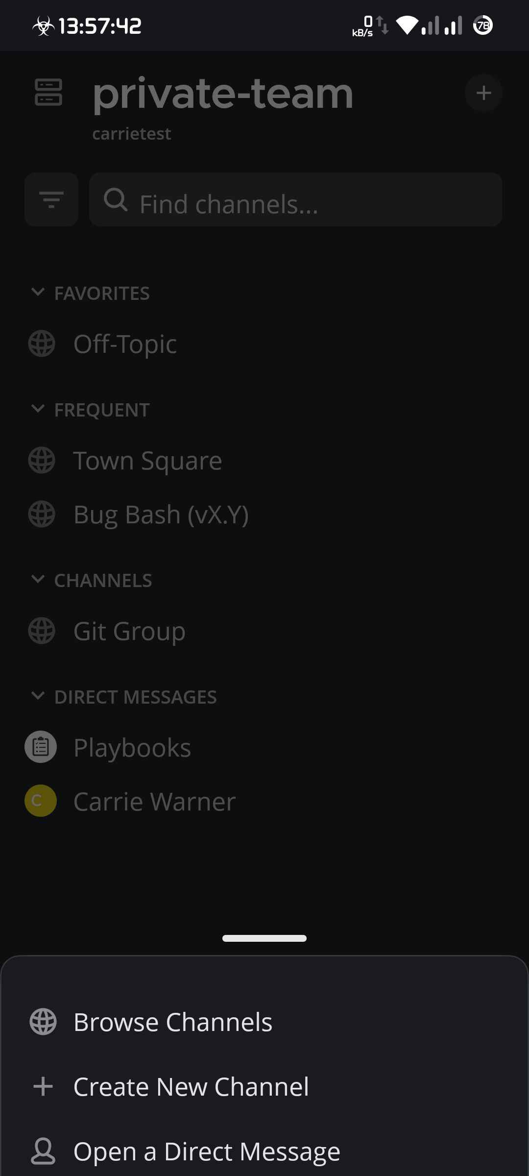 Click on Browse Channels to view the list of public channels.