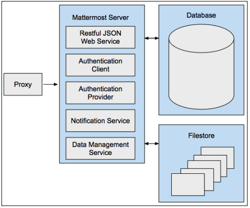 Mattermost architecture with NGINX proxy