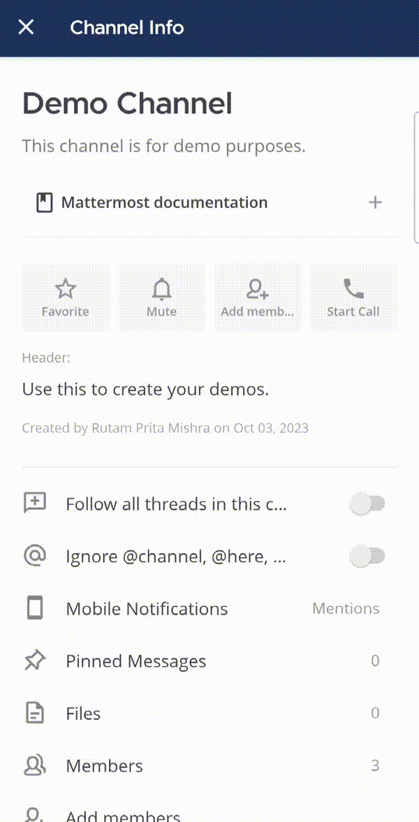 Tap and hold a bookmark name to explore more options.