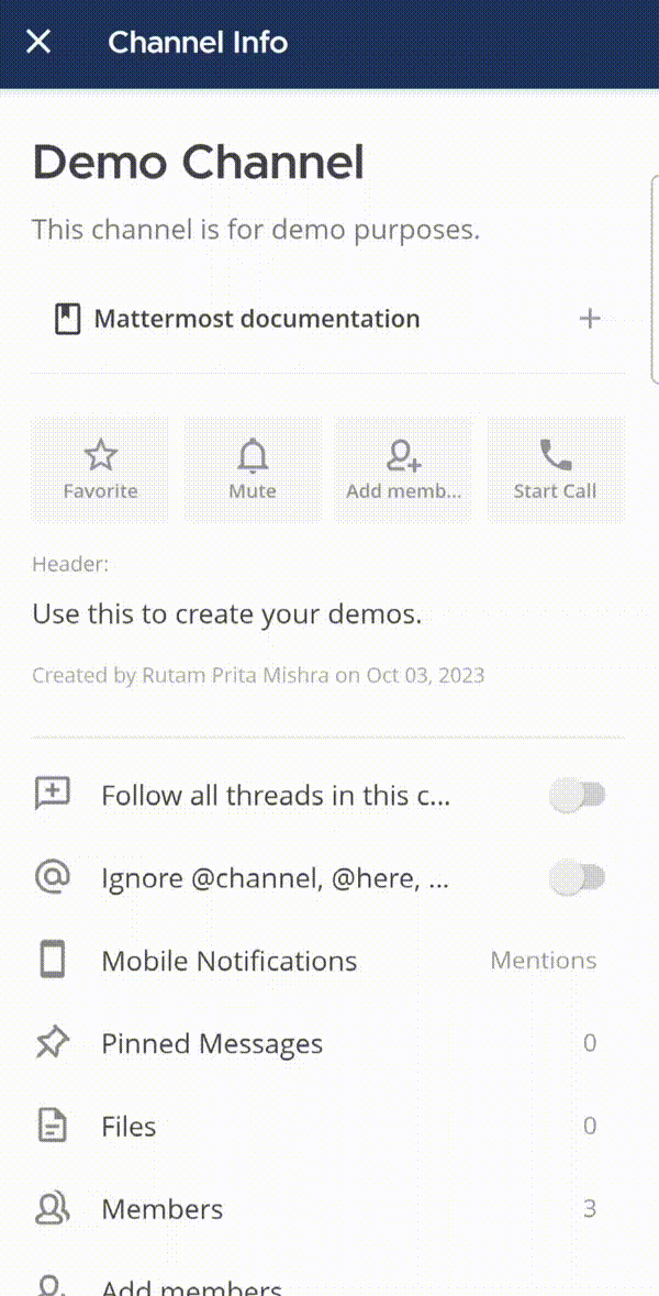 Tap and hold a bookmark name to explore more options.