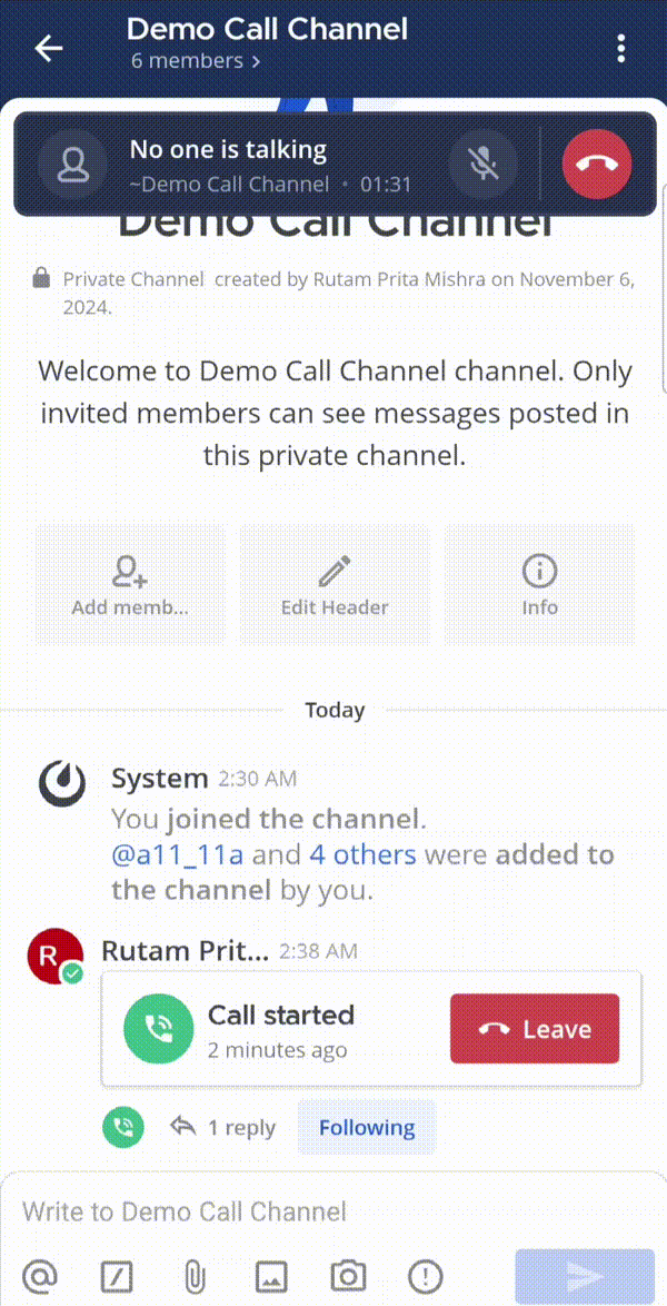 Tap on Record to start recording a call.
