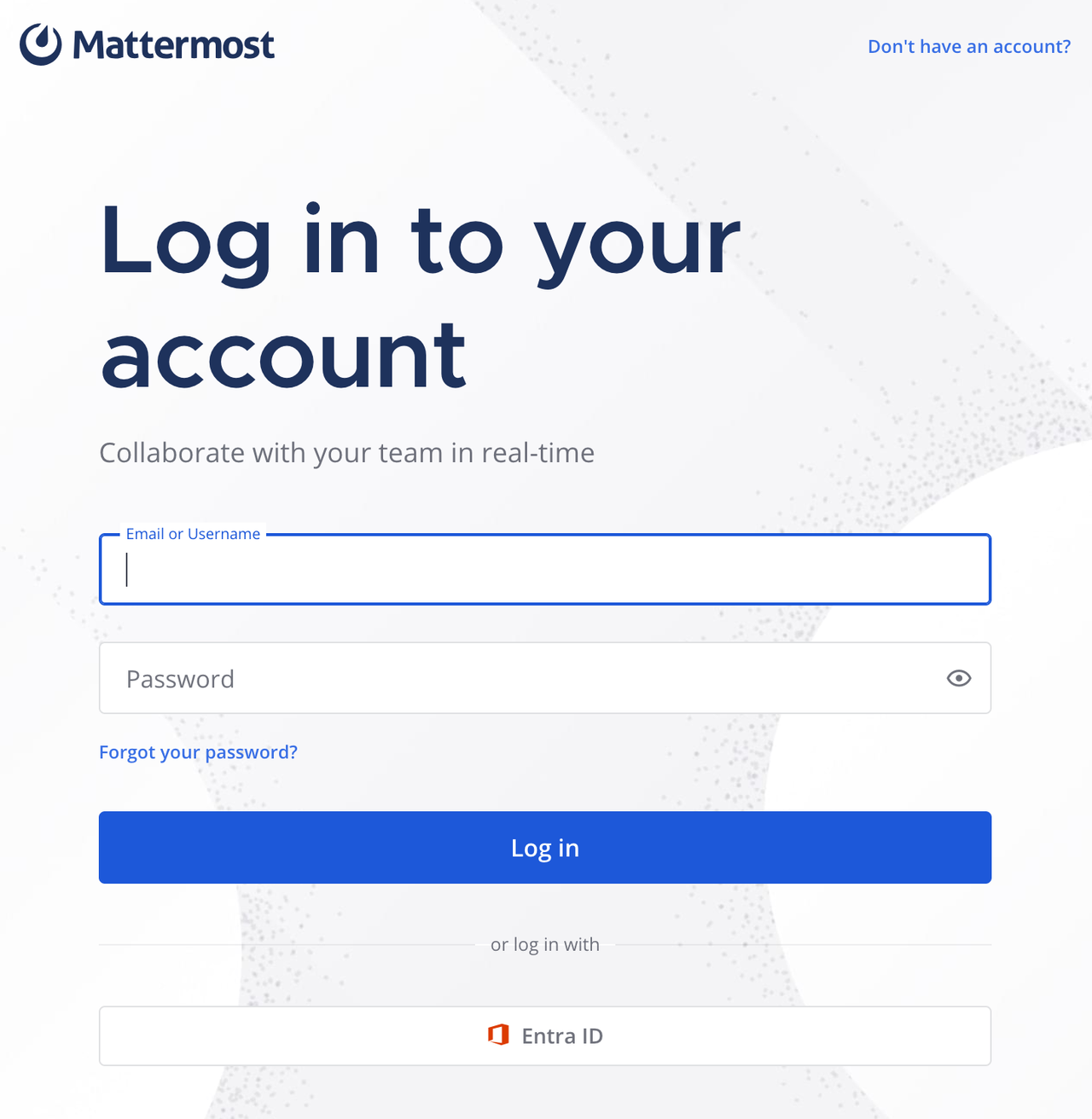 Log in to Mattermost with your Entra ID credentials.