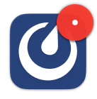 A dot on the badge means you have unread activity in at least one channel you're a member of.