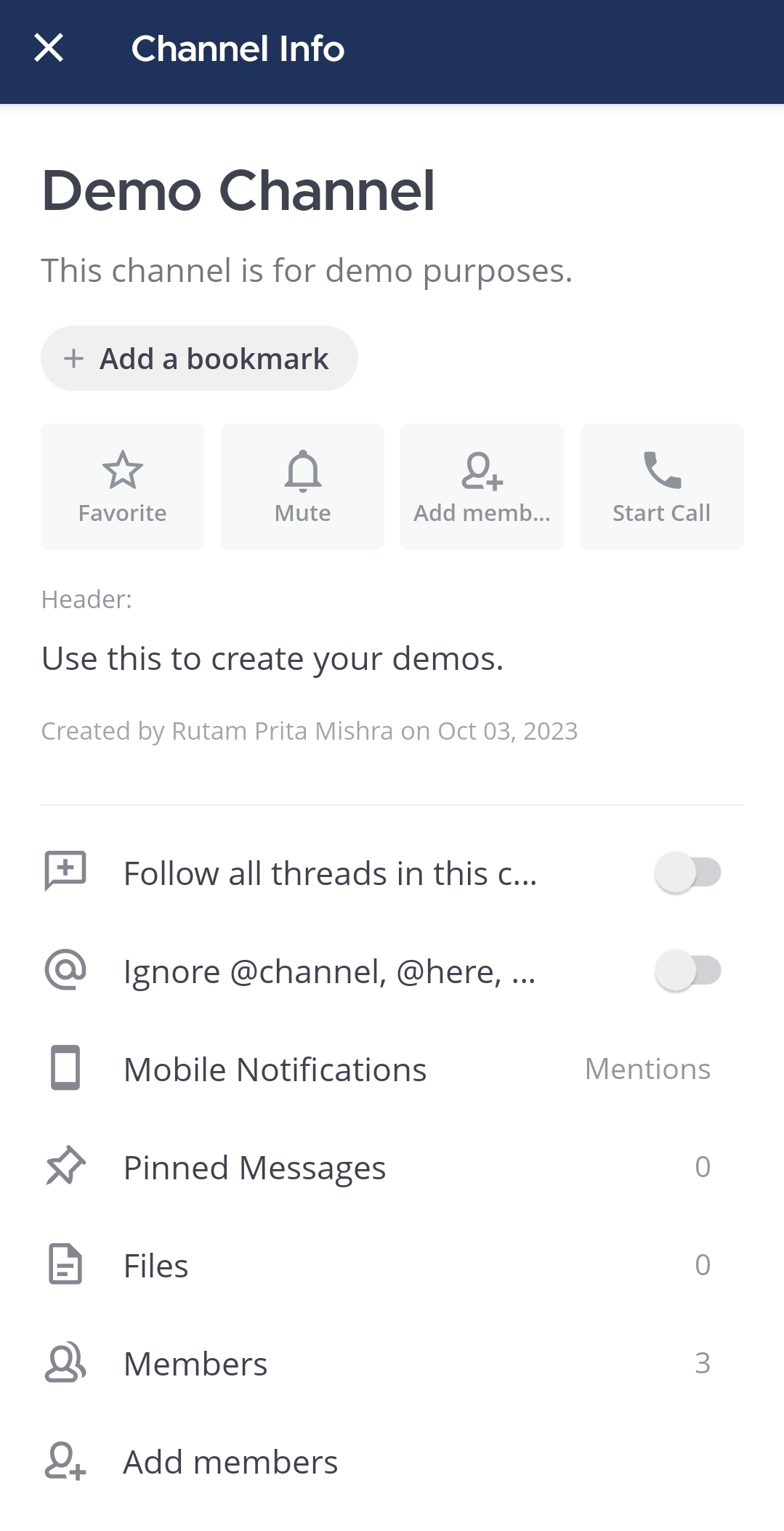 Tap on Favorite to mark the channel as one of the favorites.