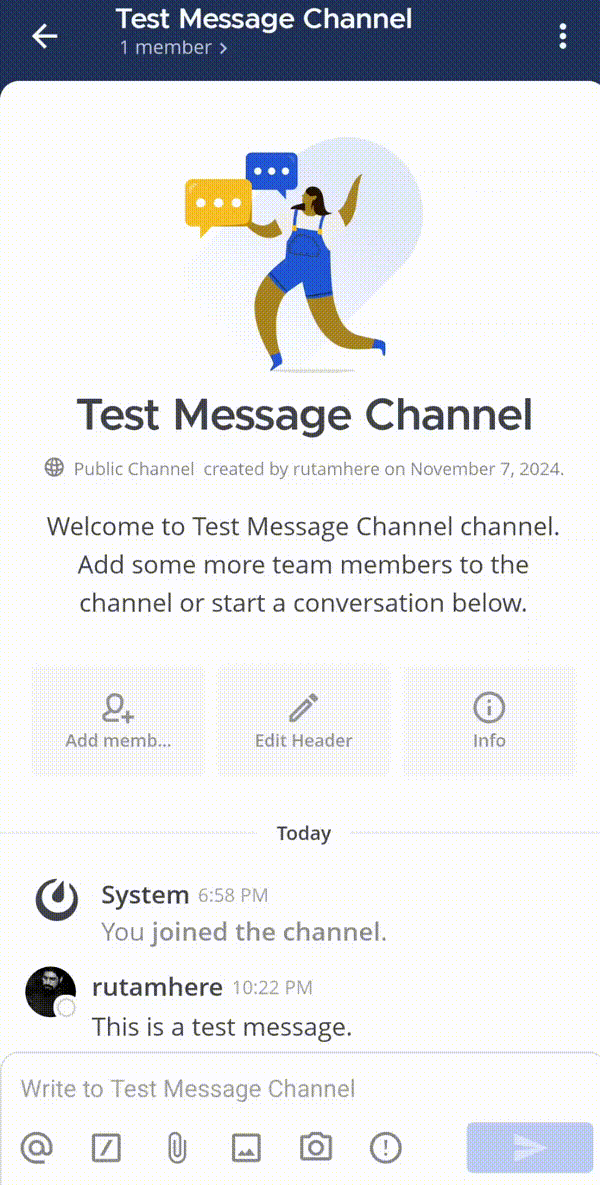 Tap and hold on a message to access the recent emojis or even choose other ones.
