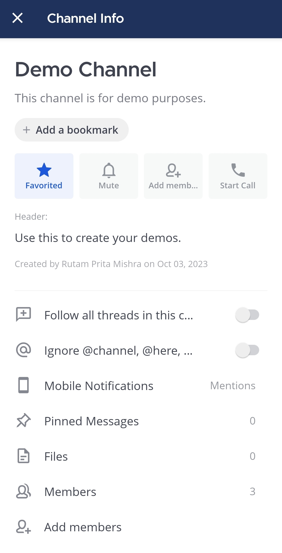 Tap on Favorited to unfavorite the channel.