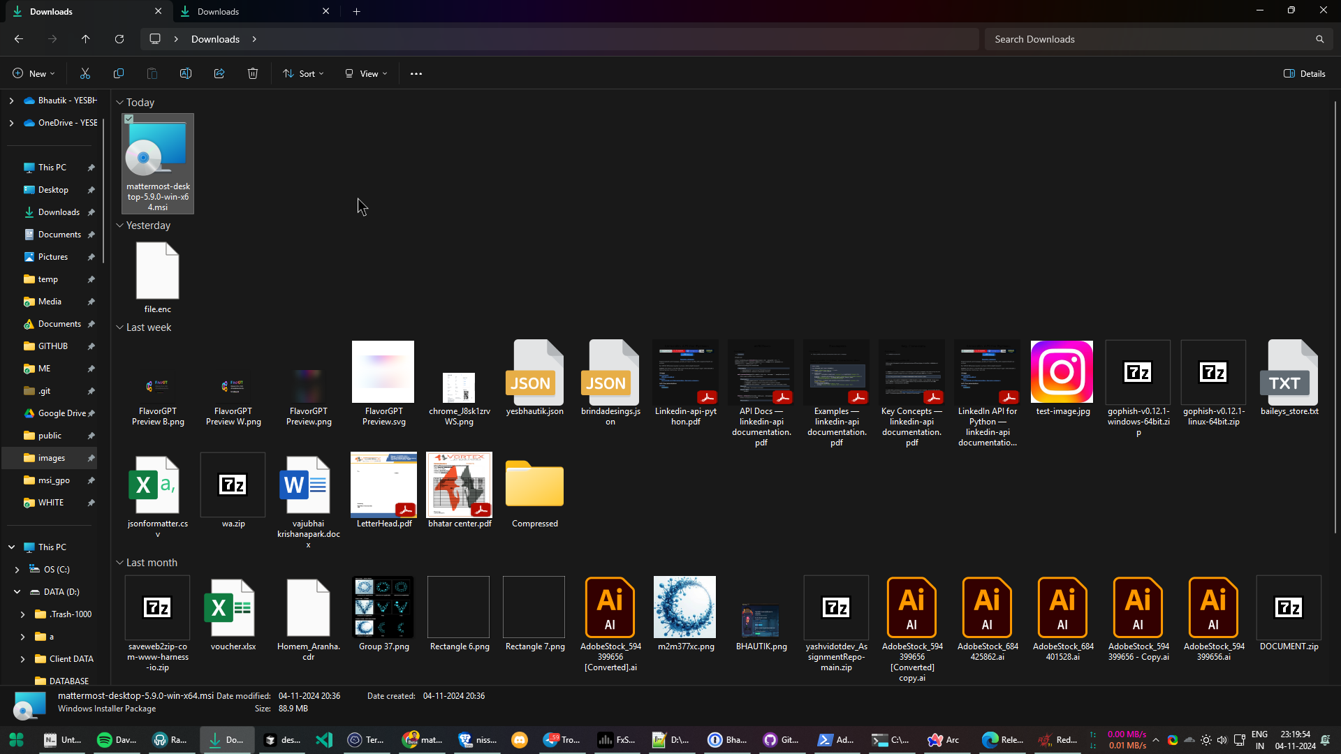 Go to the install download directory on your machine and unzip the ZIP file.