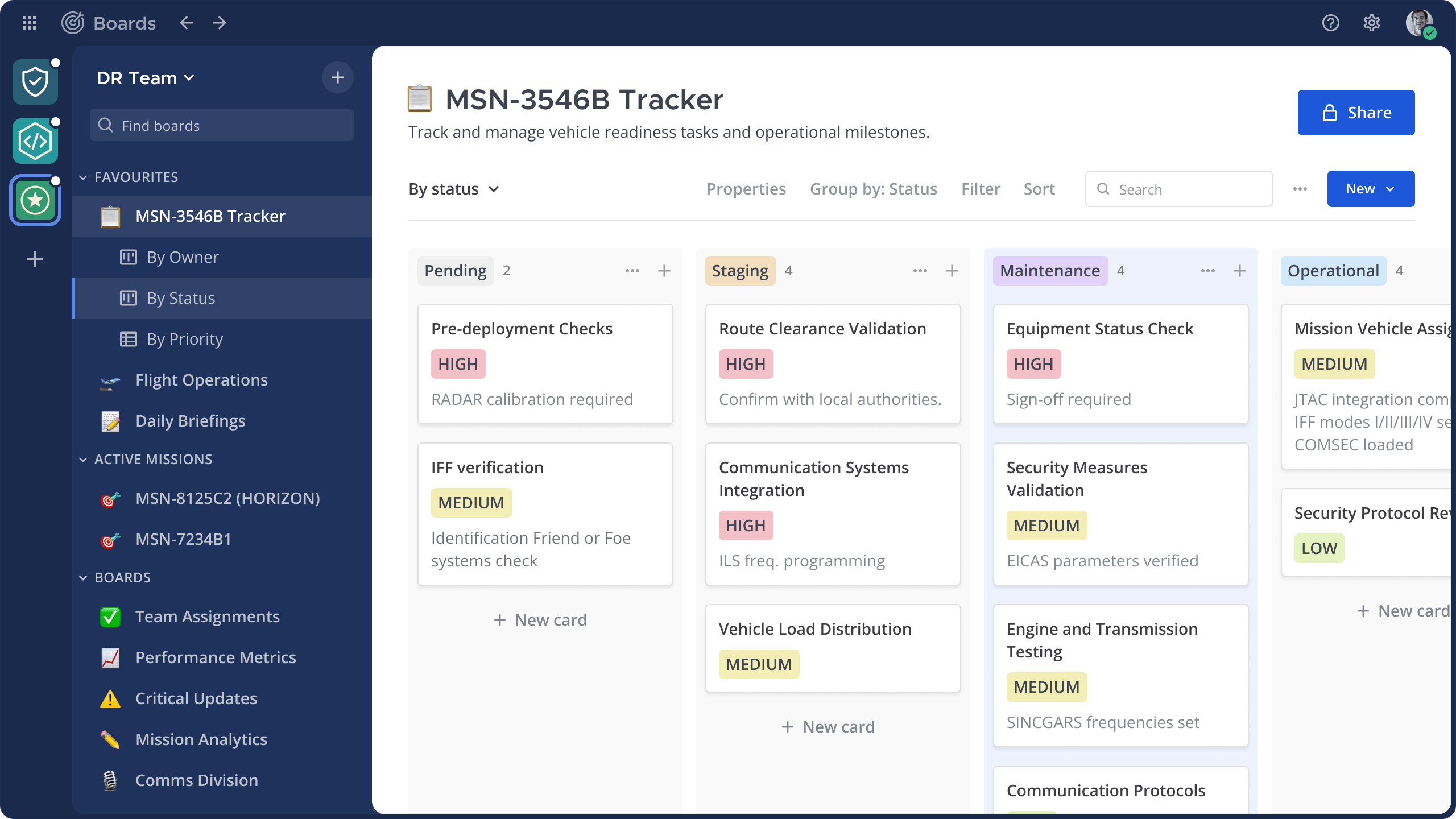 An image showing a Kanban board in Mattermost, highlighting the ability to manage tasks and projects visually with drag-and-drop functionality, customizable workflows, and real-time updates.