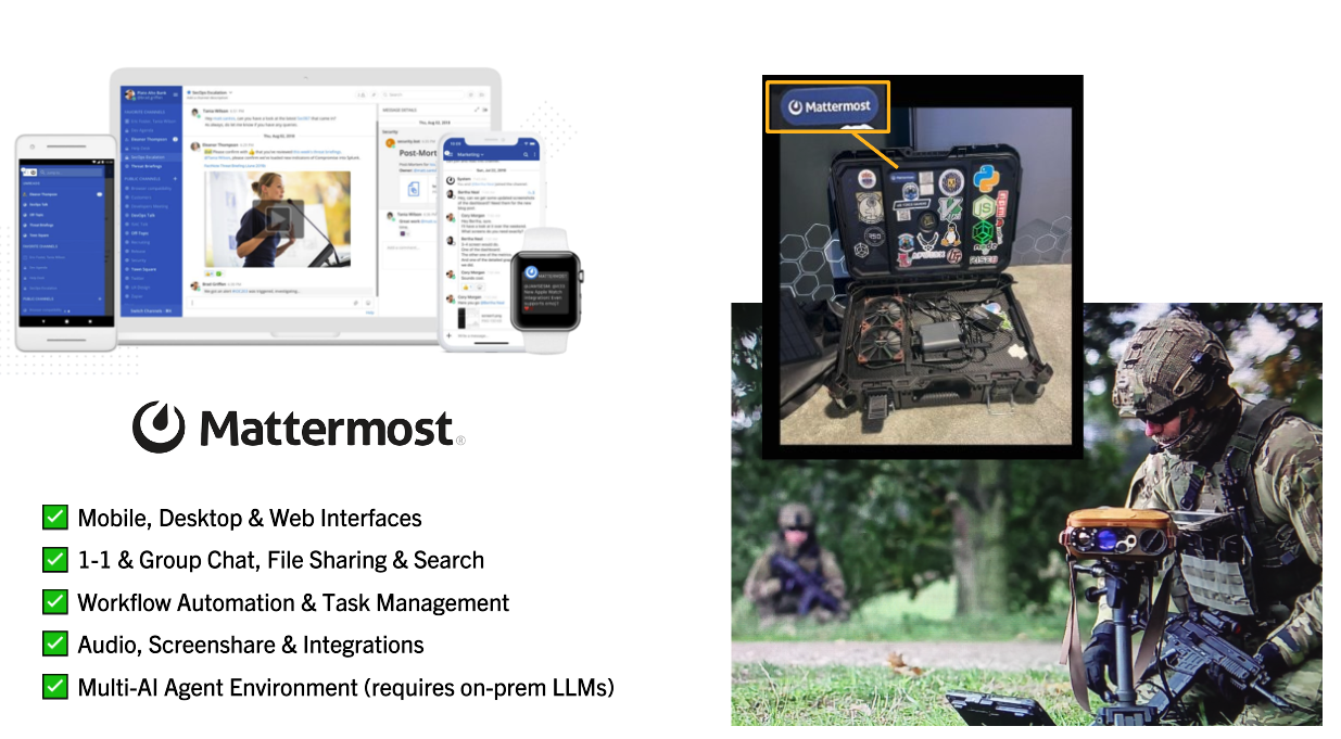 Mattermost's Self-Hosted Kubernetes-based Collaborative Workflow platform installs on edge, cloud and custom data center platforms.