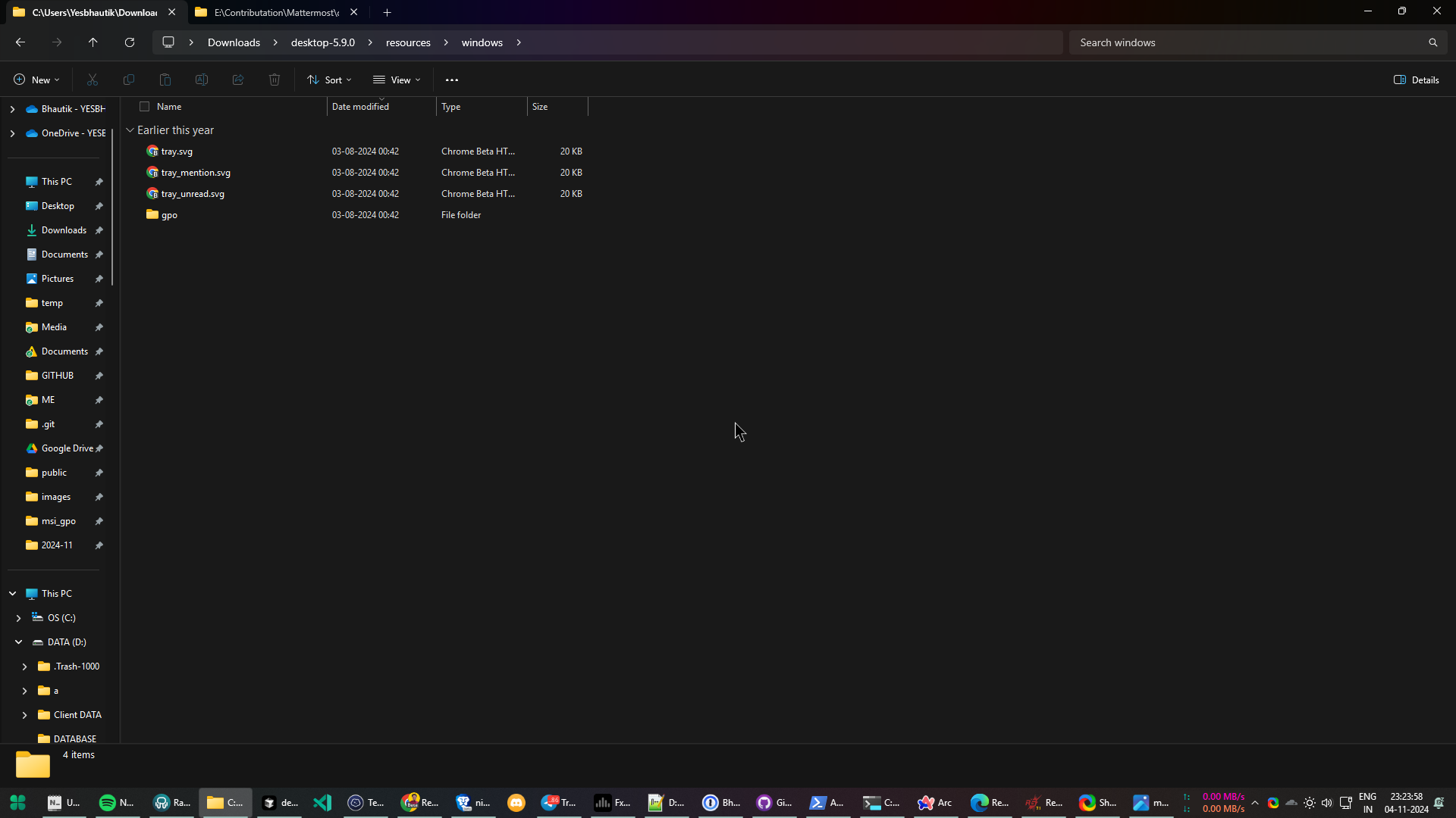 Go to the \resources\windows\gpo directory and copy its contents.