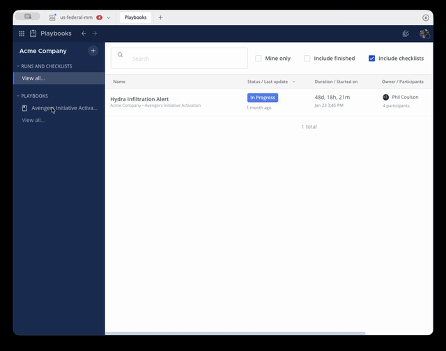 Archive a playbook